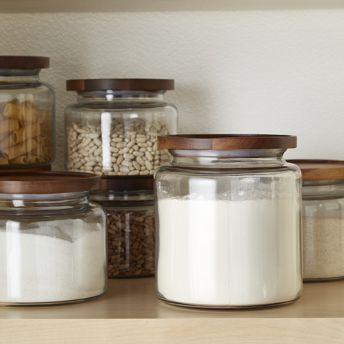 Glass Canisters The Container Store   KT 19 10054556 Pantry Details RGB 56 